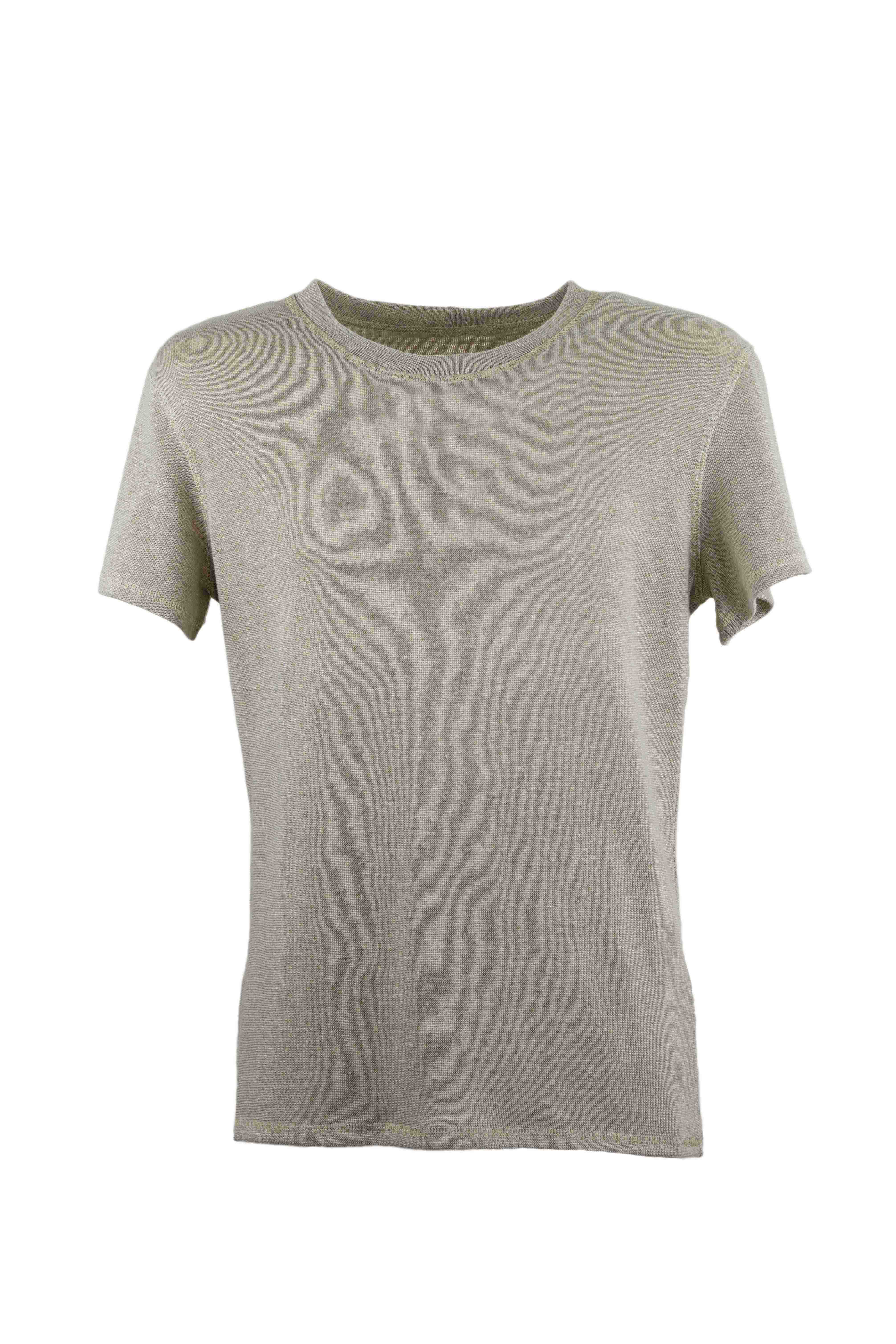 REWANA PÁNSKE TRIČKO RONO, NATURAL,  KRÁTKY RUKÁV, 100% PRÍRODNÉ