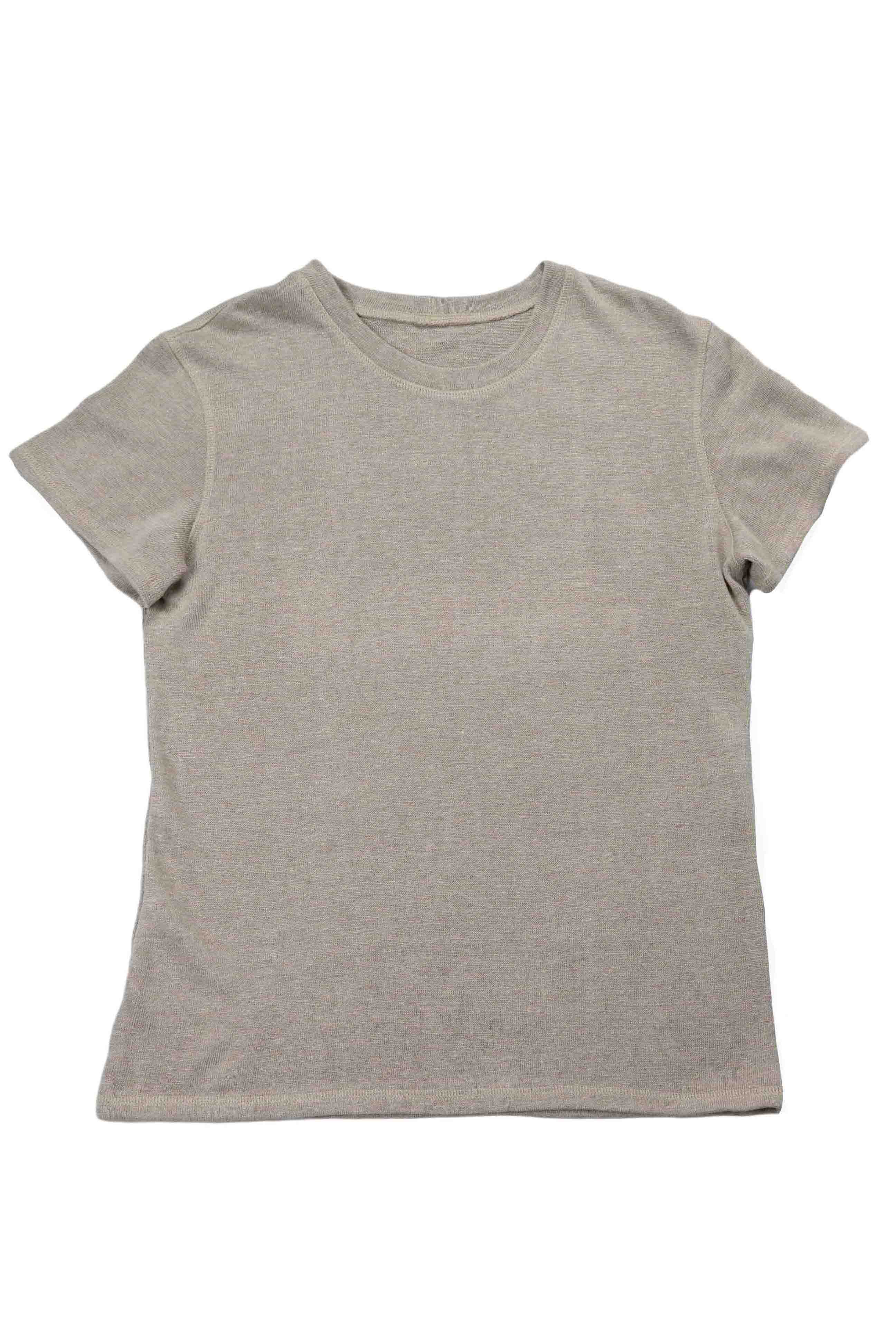 REWANA PÁNSKE TRIČKO RONO, NATURAL,  KRÁTKY RUKÁV, 100% PRÍRODNÉ