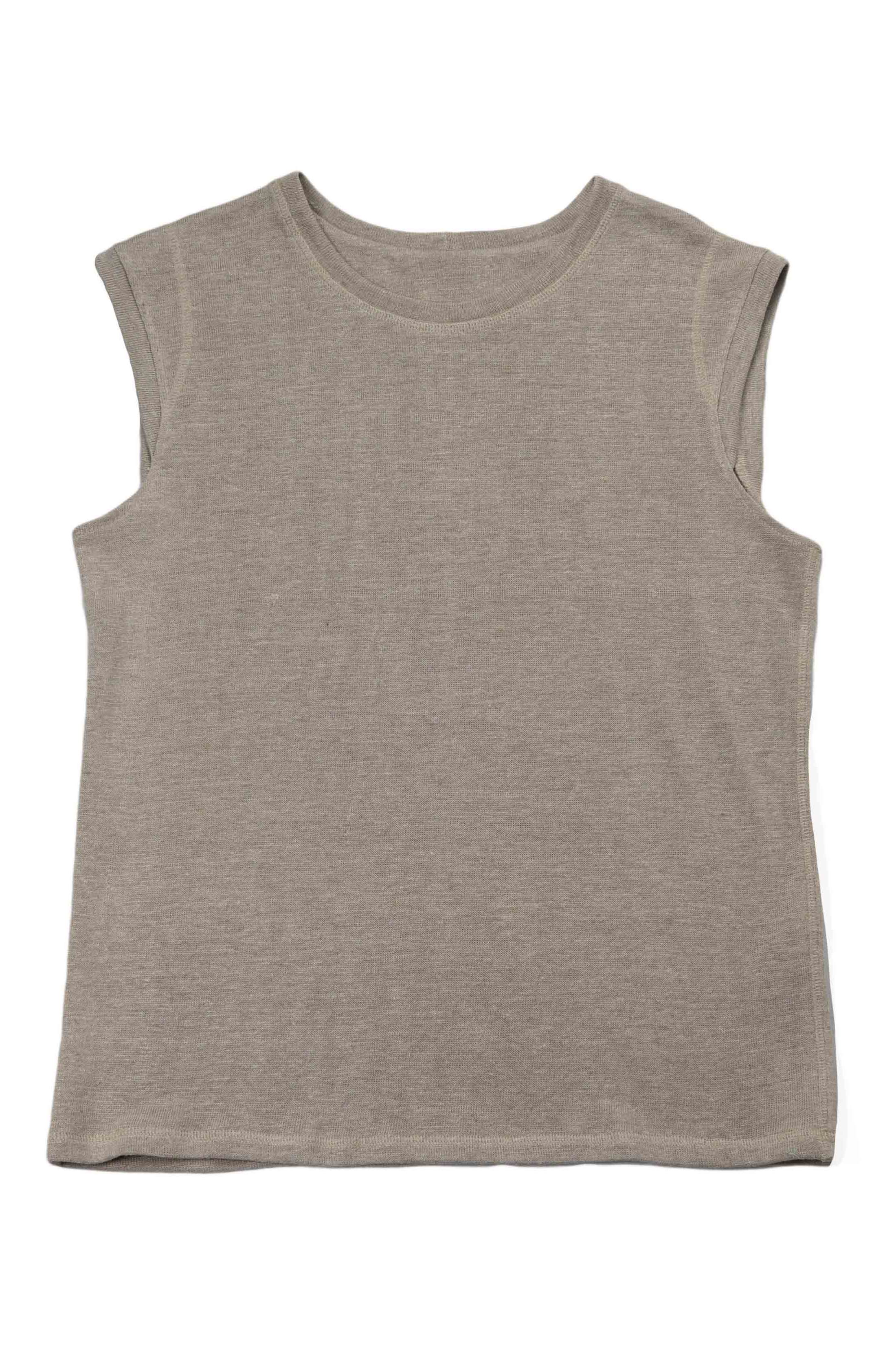 TRIČKO BEZ RUKÁVOV NATURAL