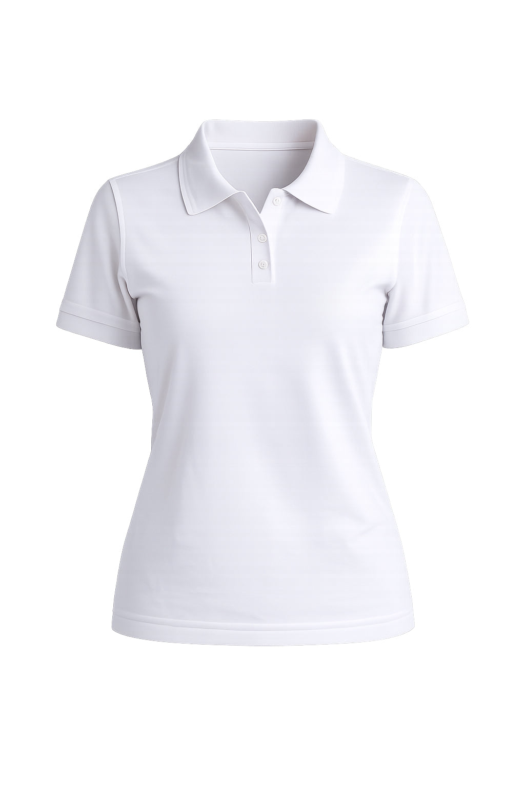 REWANA WOMEN'S POLO SHIRT SLIM FIT  SHORT SLEEVES IN WHITE COLOR