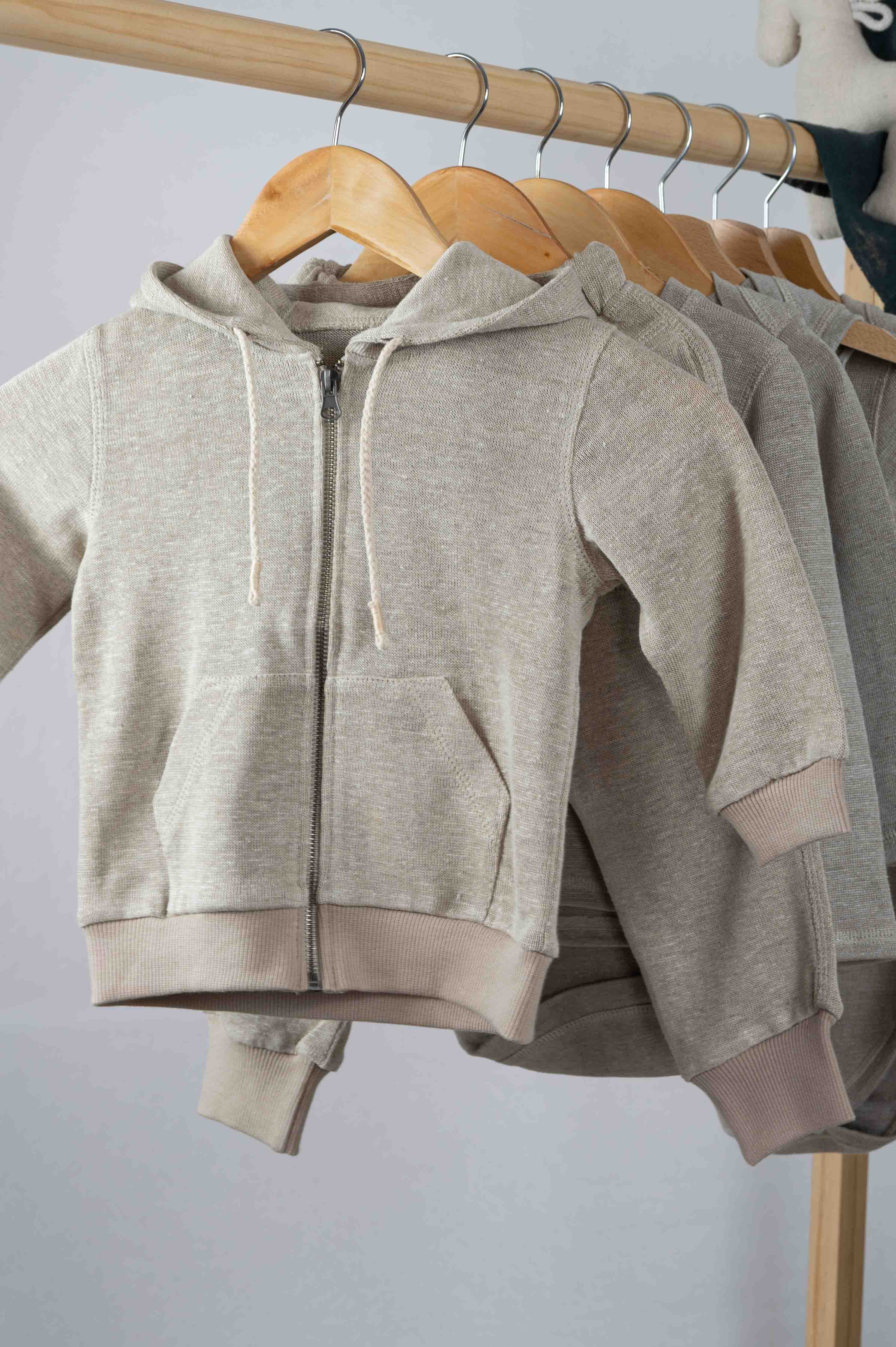 REWANA DETSKÁ MIKINA, NATURAL, 100% PRÍRODNÝ CERTIFIKOVANÝ ÚPLET