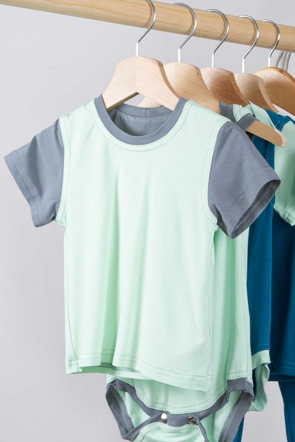 REWANA DETSKÉ TRIČKO, KRÁTKY RUKÁV, BAMBUSOVÝ ÚPLET, VIACFAREBNÉ