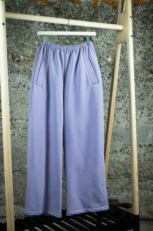 REWANA fialové unisex oversize tepláky – fotografia 4