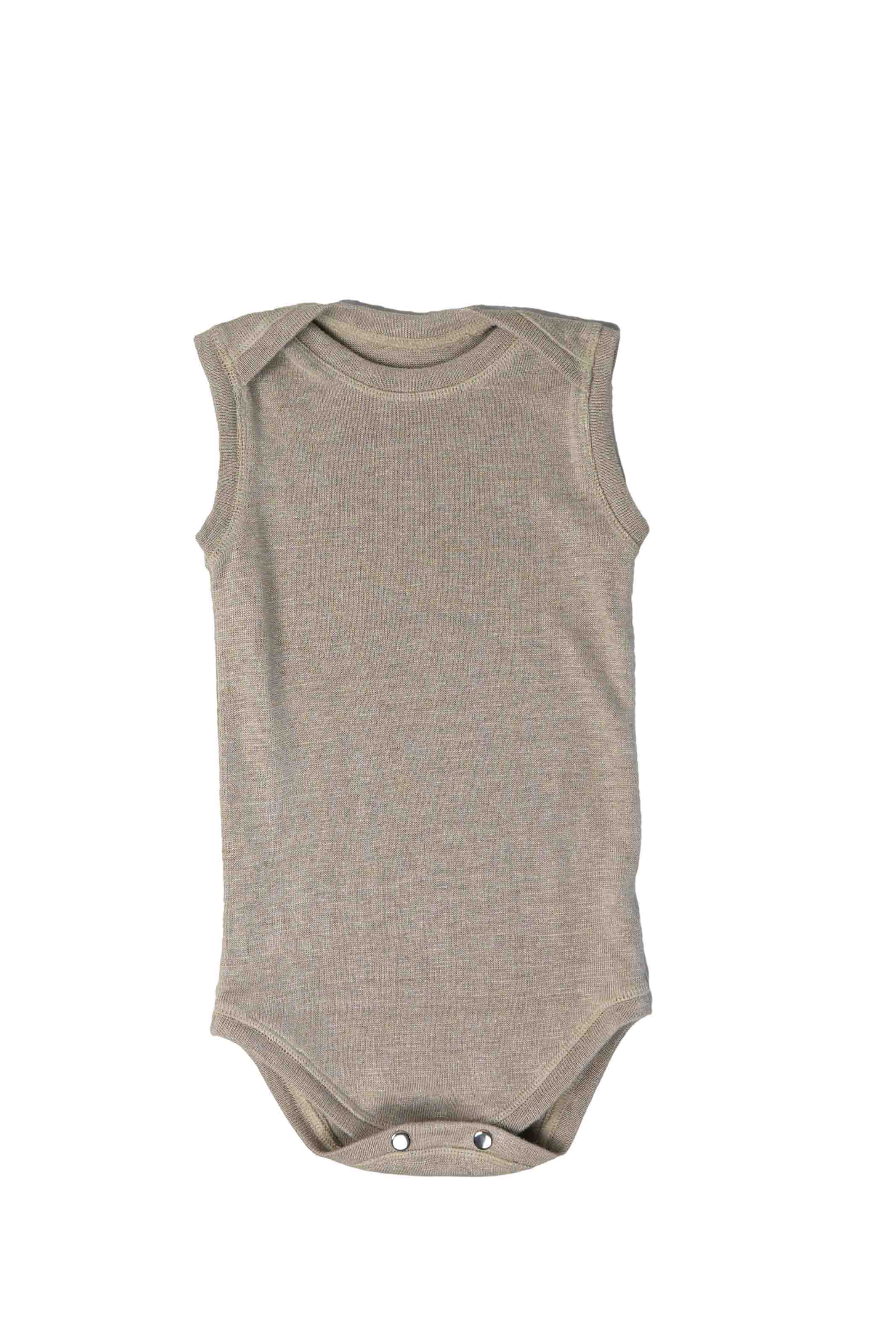 DETSKÉ BODY BEZ RUKÁVOV NATURAL