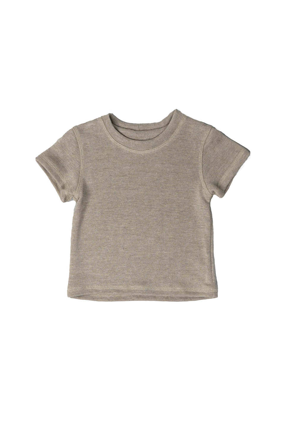 REWANA CHILDREN'S SHORT-SLEEVE T-SHIRT 100% HEMP KNIT IN NATURAL COLOR