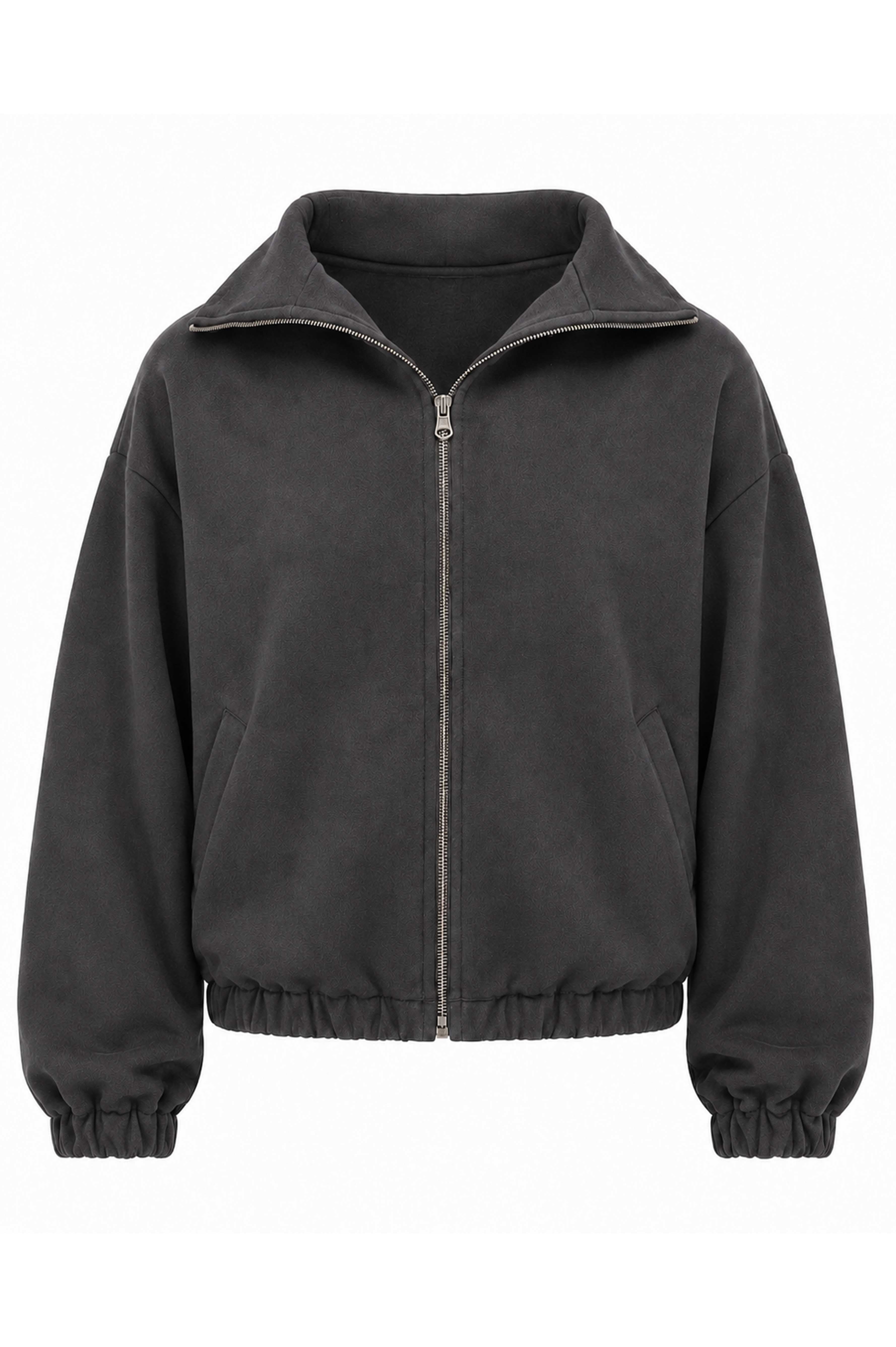 REWANA PRÉMIOVÁ UNISEX MIKINA NA ZIPS, OVERSIZE STRIH, ANTRACITOVÁ